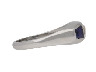 front art deco sapphire diamond ring berganza hatton garden