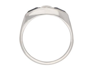 front art deco sapphire diamond ring berganza hatton garden