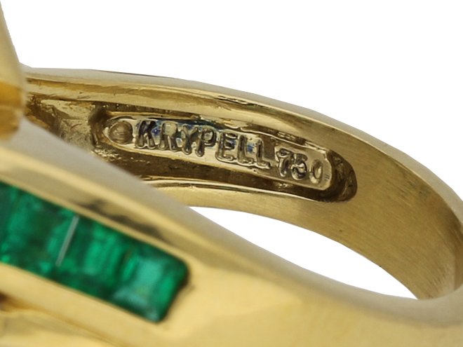 Krypell emerald and diamond ring berganza hatton garden