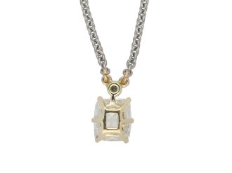 Edwardian old mine diamond pendant berganza hatton garden