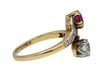 Burmese pink sapphire diamond ring berganza hatton garden