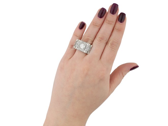 Art Deco diamond ring hatton garden