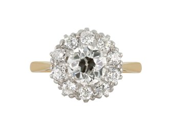 Edwardian diamond coronet cluster ring, circa 1910 hatton garden