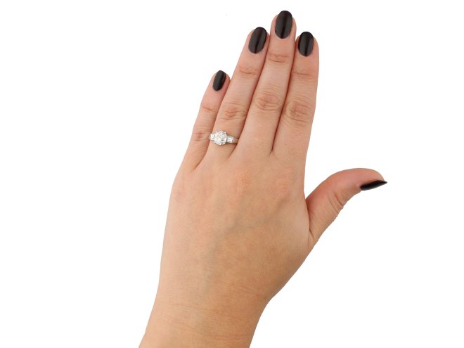 cushion shape old mine diamond ring berganza hatton garden