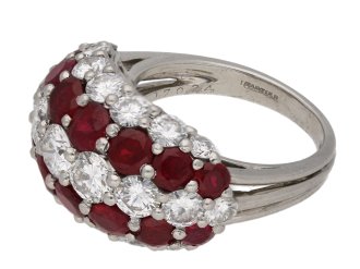 Cartier ruby and diamond ring berganza hatton garden