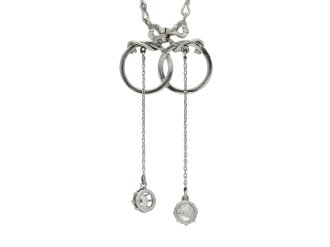 Belle Époque diamond pendant, French, circa 1910.