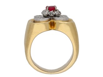 Van Cleef & Arpels ruby and diamond ring berganza hatton garden