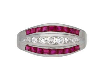 Ruby and diamond ring, American berganza hatton garden