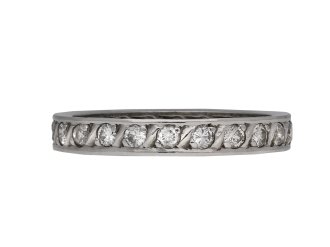 Diamond set eternity ring berganza hatton garden