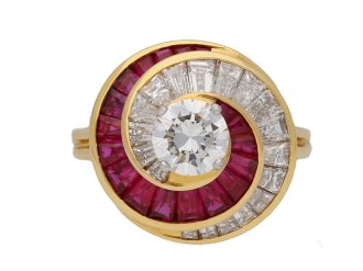 Oscar Heyman Brothers ruby diamond ring berganza hatton garden