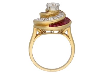 Oscar Heyman Brothers ruby diamond ring berganza hatton garden