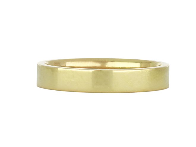 Gold wedding band, circa 1970.