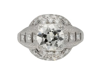 Old cut diamond cluster ring berganza hatton garden