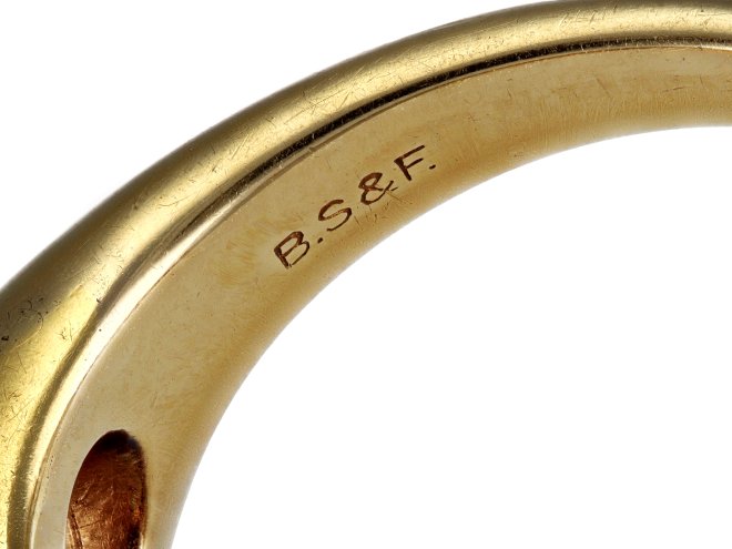 Black, Starr & Frost sapphire diamond ringberganza hatton garden