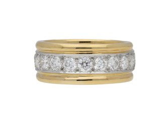 Oscar Heyman Brothers vintage diamond band ring, American, circa 1960.