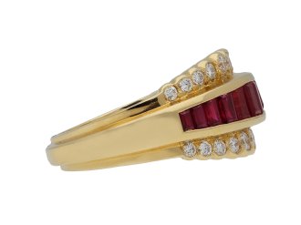 Oscar Heyman Brothers vintage ruby diamond ring hatton garden