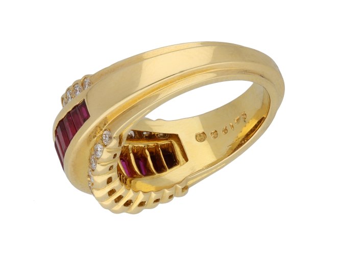 Oscar Heyman Brothers vintage ruby diamond ring hatton garden