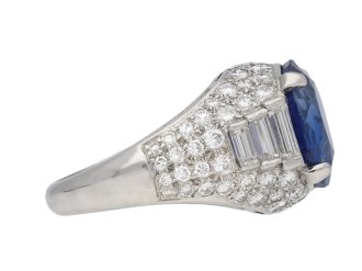 Oscar Heyman Brothers sapphire diamond ring berganza hatton garden