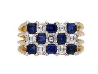 Oscar Heyman Brothers sapphire diamond ring hatton garden berganza