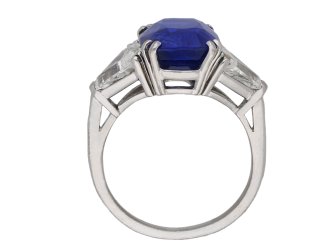 Natural Burmese sapphire diamond ring berganza hatton garden