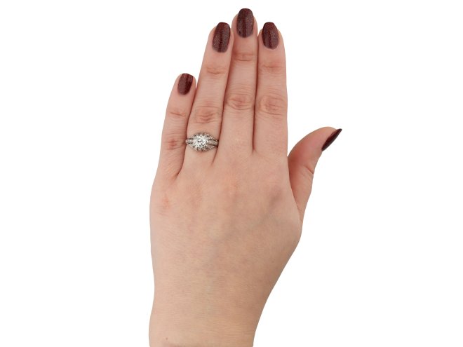 Old cut diamond cluster ring hatton garden