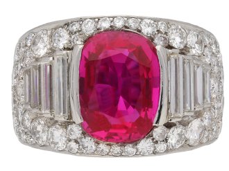 Bulgari Burmese ruby and diamond ring berganza hatton garden