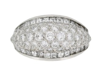 Oscar Heyman Brothers diamond cluster ring, American.