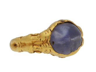 Medieval zoomorphic sapphire ring hatton garden