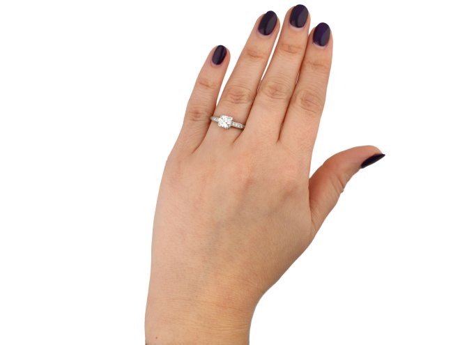 Diamond solitaire engagement ring berganza hatton garden