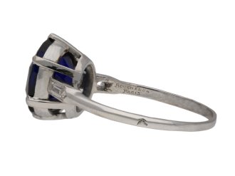 Boucheron Burmese sapphire diamond ring berganza hatton garden