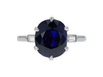 Boucheron Burmese sapphire diamond ring berganza hatton garden