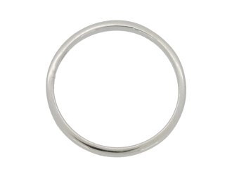 Wedding ring in white gold, circa 1960s.