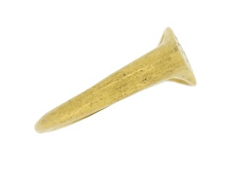 side view Ancient Greek gold ring