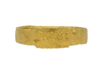 front view Ancient Roman gold ring