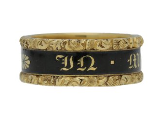 Georgian memorial ring, English, circa 1822.