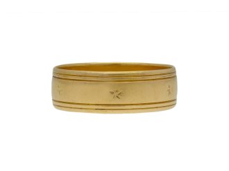 Wedding ring in 18ct yellow gold berganza hatton garden