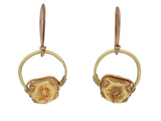 Ancient Roman gold earrings hatton garden