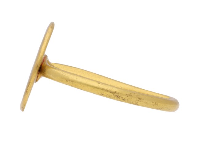 Byzantine gold iconographic ring, circa 6th   10th century. Hatton garden