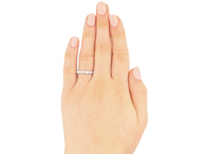 Diamond set full eternity ring, circa 1950. Hatton Garden
