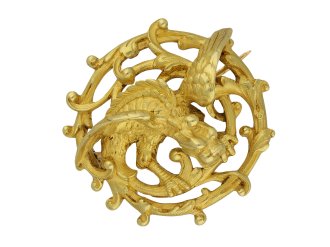 Attributed to Wièse, Gothic Revival brooch hatton garden
