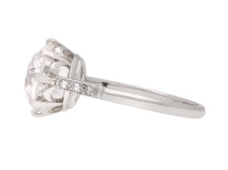 old cut diamond ring with diamond set shoulders ,circa 1915 Hatton Garden