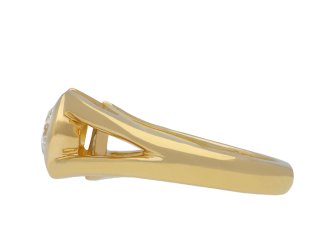 Mellerio solitaire diamond ring, French, circa 1970. Hatton Garden