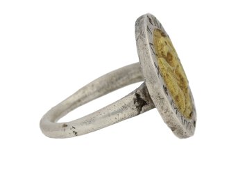 Post Medieval silver ring berganza hatton garden