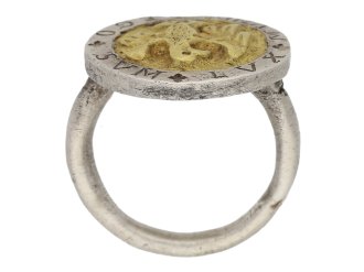 Post Medieval silver ring berganza hatton garden