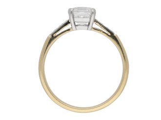 Antique Asscher cut diamond ring berganza hatton garden