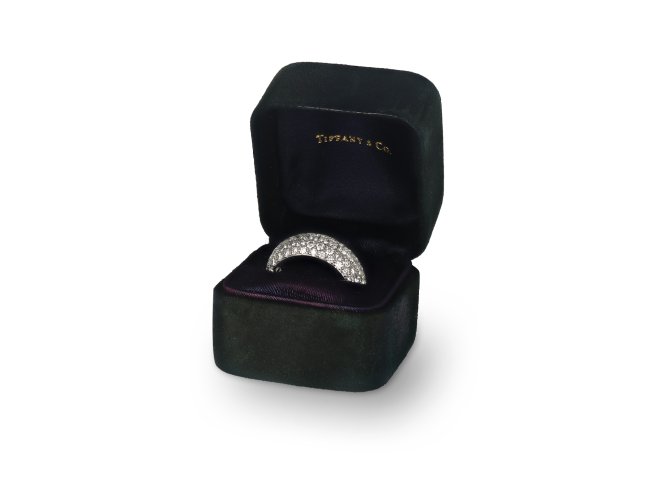 Tiffany & Co. five row diamond ring, American, circa 1970. 