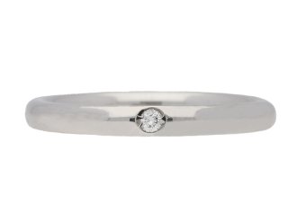 Diamond set wedding ring by Pomellato, Italian, circa 2000.