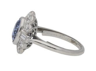 Mauboussin sapphire and diamond cluster ring hatton garden