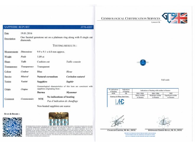 Burmese sapphire and diamond ring, circa 1950. berganza hatton garden 