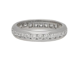 mark view Tiffany Lucida diamond eternity ring, circa 2003.